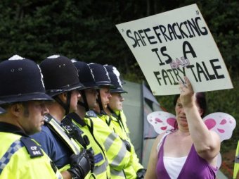Protesta contra fracking